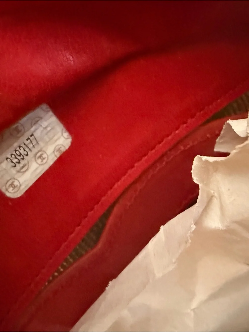 CHANEL VINTAGE RARE 90s Red Clear Vinyl Tote WITH Attached Inner Bag. - Picture 14 of 15